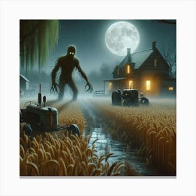 Tree creature in the field 7 Canvas Print