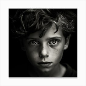 Portrait Of A Boy Canvas Print