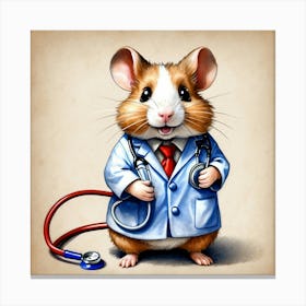 Doctor Mouse 2 Canvas Print