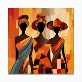 Three African Women 24 Canvas Print