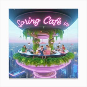 isle spring café Canvas Print