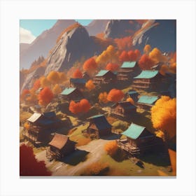 Autumn Village 52 Canvas Print