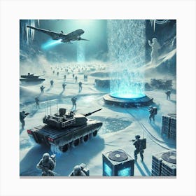 A Futuristic Sci Fi Depiction Of The Absolute Zero Immobilize Canvas Print