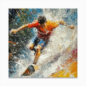 Surfer Art Canvas Print