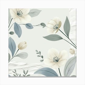 Leonardo Phoenix A Serene Illustration Of Japandiinspired Flor 1 (1) Canvas Print