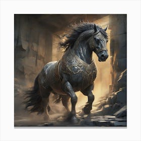 The Powerful Stallion Canvas Print