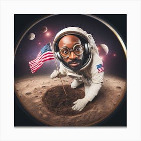 Small step for mankind Canvas Print