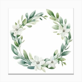 Wreath Of Eucalyptus Canvas Print