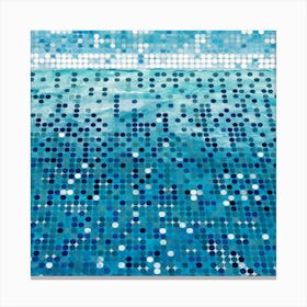 Cyan Oasis Bright Blue Swimming Pool 2 Canvas Print