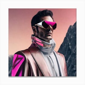 Sexy Man In Pink Canvas Print