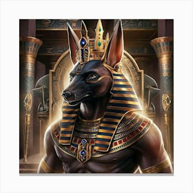 Egyptian anubis 1 Canvas Print