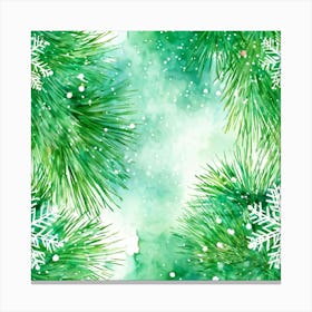 A Watercolour Style Depiction Of A Festive Environment Weaving Together Elements Of Magic And Celeb Canvas Print