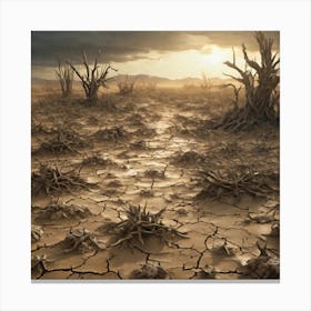 Dry Landscape 2 Canvas Print