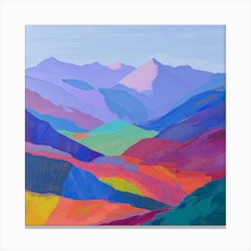 Colourful Abstract Denali National Park Usa 4 Canvas Print