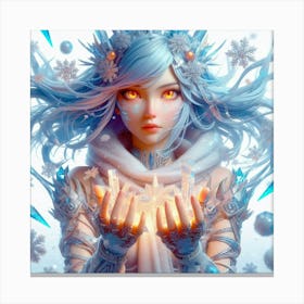 Ice Girl 3 Canvas Print