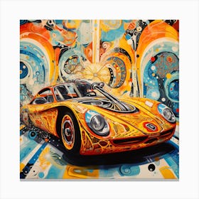 Psychedelic Car 3 Canvas Print