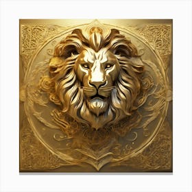 221699 A Large Lion In Three Dimensional Arabic Calligrap Xl 1024 V1 0 Canvas Print