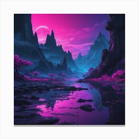 Outer world Landscape Canvas Print