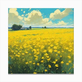 Yellow Field 5 Canvas Print