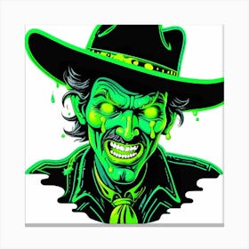 Zombie Decal Canvas Print