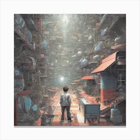 Futuristic City 7 Canvas Print