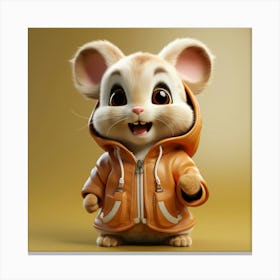 Mouse In A Jacket 2 Canvas Print