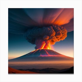Concept crazy so art volcano Canvas Print