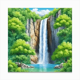 Cascata Canvas Print