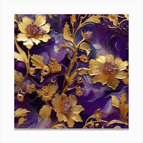 Gold and amethyst Canvas Print