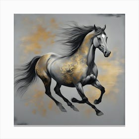 Golden Horse Canvas Print