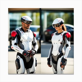 Building A Strong Futuristic Suit Like The One In The Image Requires A Significant Amount Of Expertise, Resources, And Time 10 Canvas Print