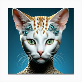 Portrait Of A Cat 2 Canvas Print