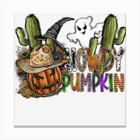 Howdy Pumpkin Canvas Print