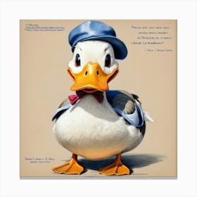 Donald Duck 41 Canvas Print