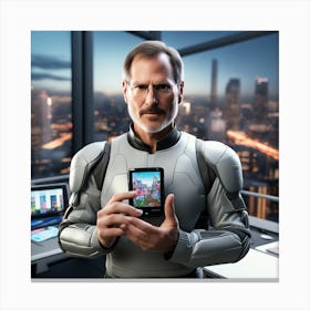 Steve Jobs 55 Canvas Print