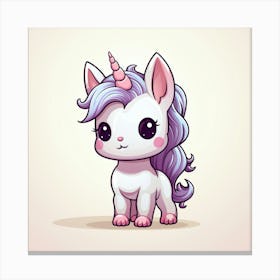 Cute Unicorn 65 Canvas Print