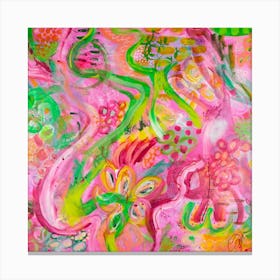 Pink Flamingo Canvas Print