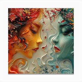 Two Women 2 Canvas Print