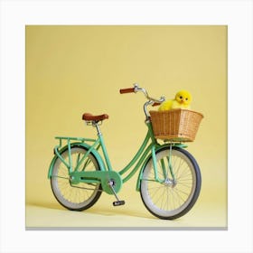 Asm A Bicycle With A Basket And There Is A Yellow Chic D31025e1 30b7 4c4f 9461 Ea373d451871 Canvas Print