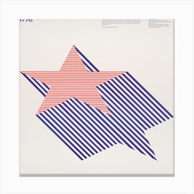 Star Of America Canvas Print