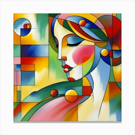 Abstract Of A Woman 21 Canvas Print