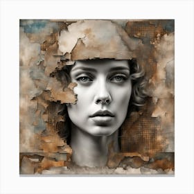 Lady Writed Canvas Print