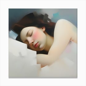 'Sleep' Woman Sleeping2 Canvas Print
