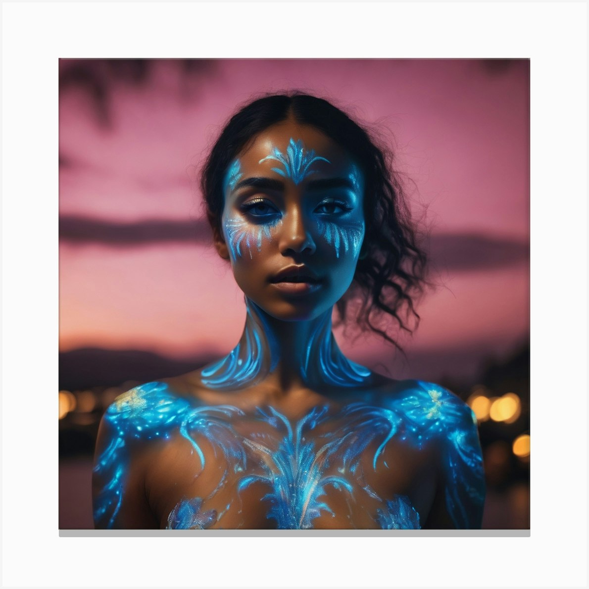 Body painting Canvas Print