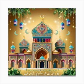 Leonardo Phoenix 09 A Vibrant And Ornate Ramadan Decoration Sc 3 (1) Leinwandbild