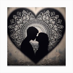 Mandala Love Canvas Print