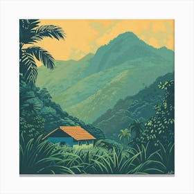 House In The Jungle 1 Canvas Print