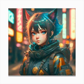 Anime Girl Canvas Print