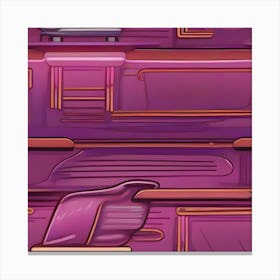 Purple Room Canvas Print