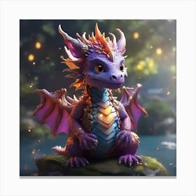 Dragon Wallpaper Canvas Print